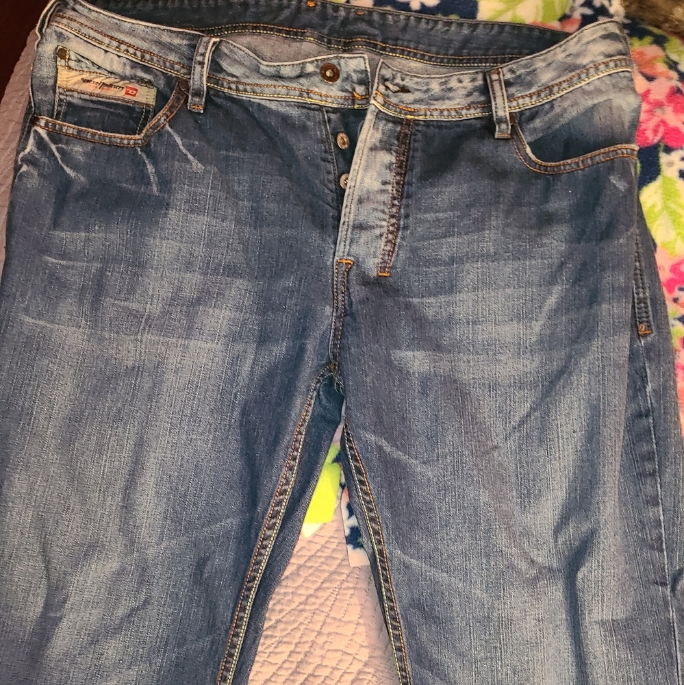 Diesel Industries Denim Jeans Button Fly Italy Spa